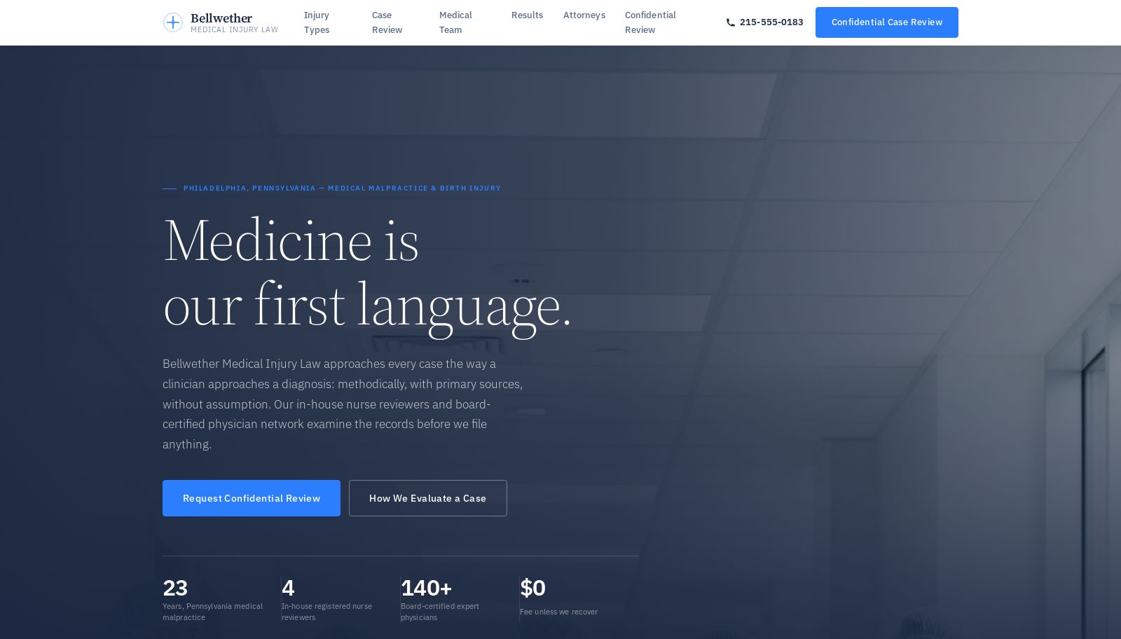 Bellwether Medical Injury Law demo preview